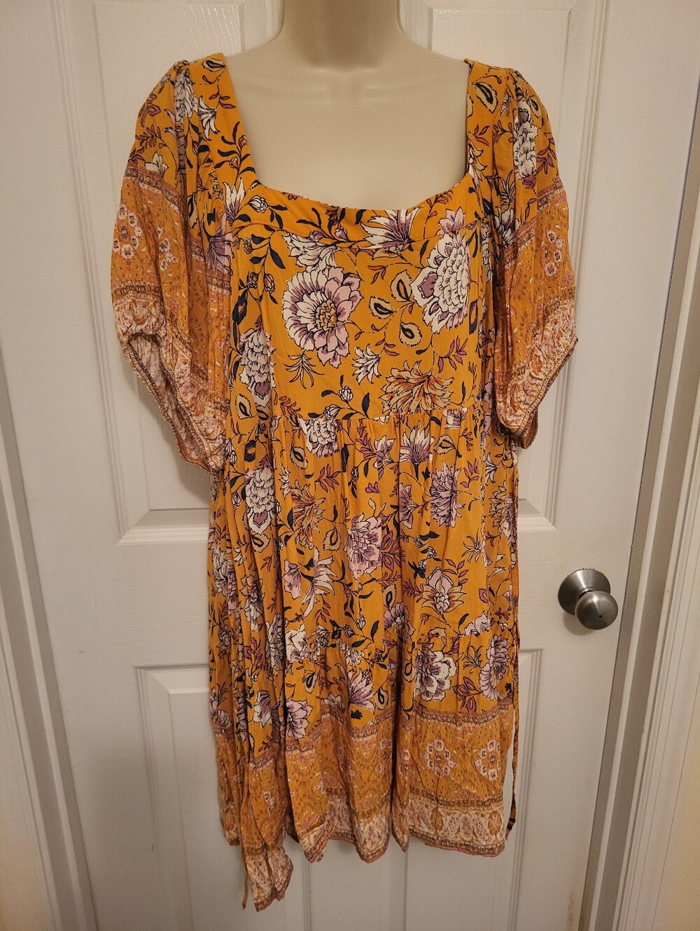 Cato Women's Yellow Floral Dress